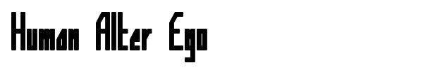 Human Alter Ego font preview